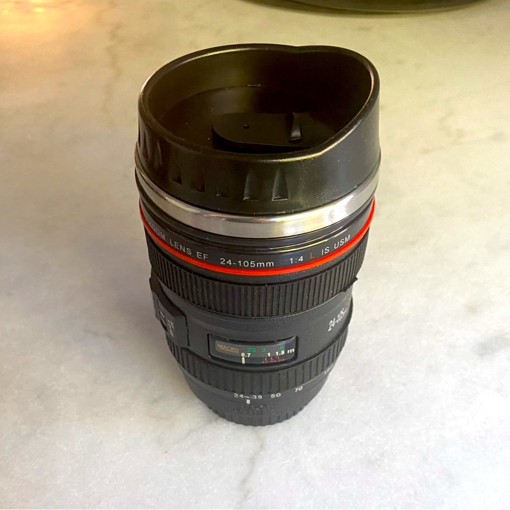 Camera Lens Coffee Cup, Travel Mug, 13.5 fl. oz.